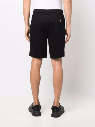 Shop Hugo Boss Logo-patch Drawstring Shorts In Black