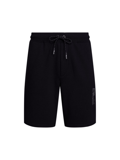 Shop Ralph Lauren Men's Drawstring Sweat Shorts In Black