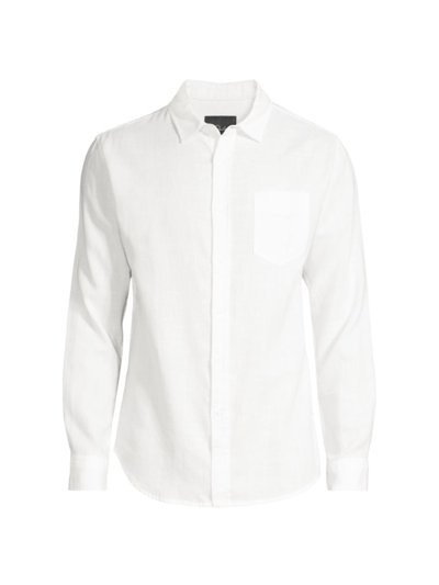 Shop Rails Men's Wyatt Cotton Button-up In White