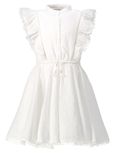 Shop Zadig & Voltaire Kids Dress For Girls In White