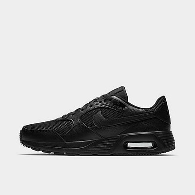 Shop Nike Men's Air Max Sc Casual Shoes In Black/black/black