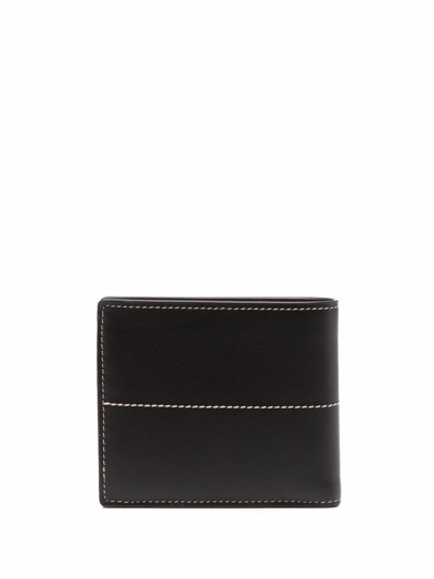 Shop Tod's Stitch-detail Leather Wallet In Brown