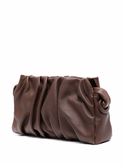 Shop Elleme Vague Gathered Shoulder Bag In Brown