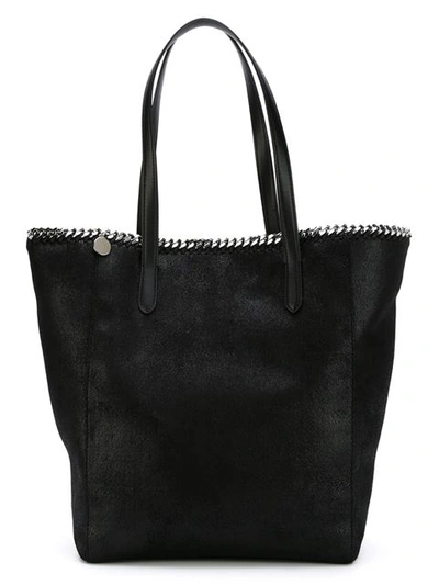 Shop Stella Mccartney Black Falabella Tote Bag