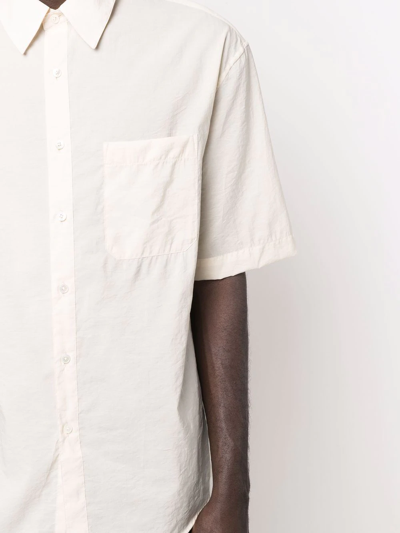 Shop Lemaire Short-sleeve Shirt In Neutrals