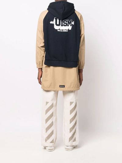 Undercoverism Multiple-patch Hooded Parka In Neutrals
