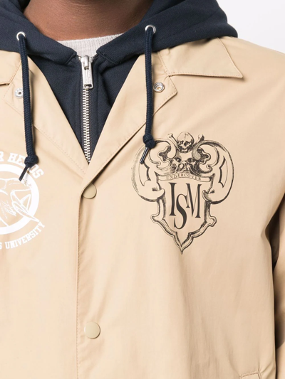 Undercoverism Multiple-patch Hooded Parka In Neutrals