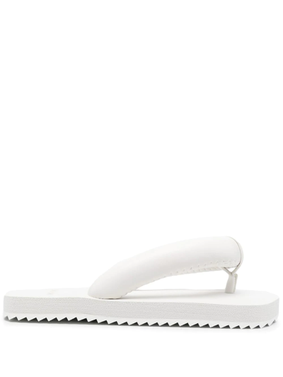Yume Yume Padded-detail Flip Flops In White