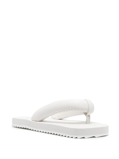 Yume Yume Padded-detail Flip Flops In White