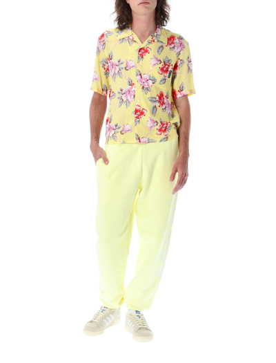 Shop Palm Angels Hibiscus Bowling Shirt In Yellow Flowers