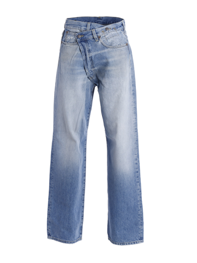 Shop R13 Jeans Crossover In Blue