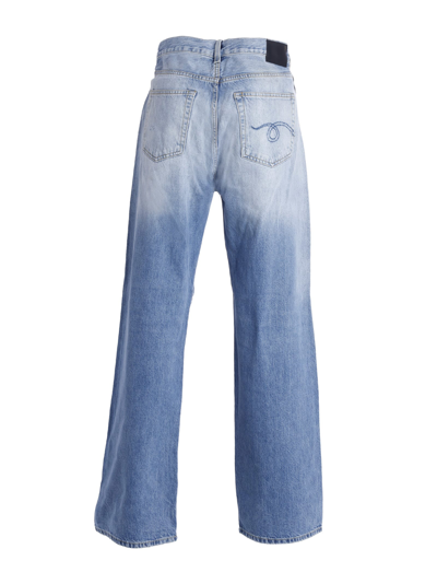 Shop R13 Jeans Crossover In Blue