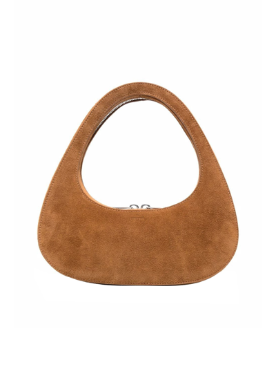 Shop Coperni Tote Bag In Suede Leather In Brown