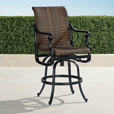 Frontgate Set Of 2  Carlisle Woven Bar Stools
