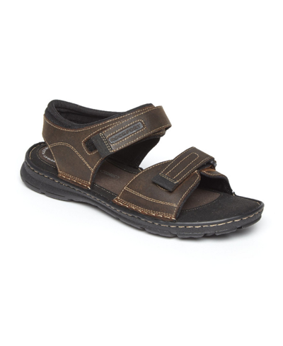 Rockport Men's Darwyn Quarter Strap Sandals Men's Shoes In Brown Ii