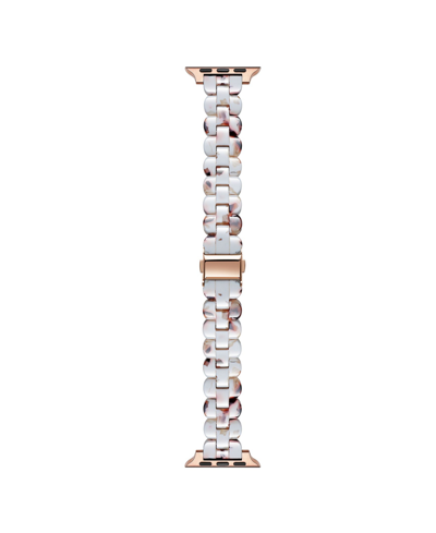 Shop Posh Tech Elle Ivory Multi Resin Link Band For Apple Watch, 42mm-44mm