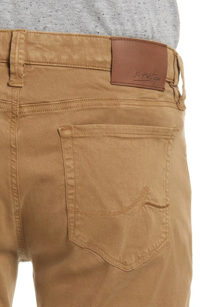 Shop 34 Heritage Courage Straight Leg Twill Pants In Tobacco Twill