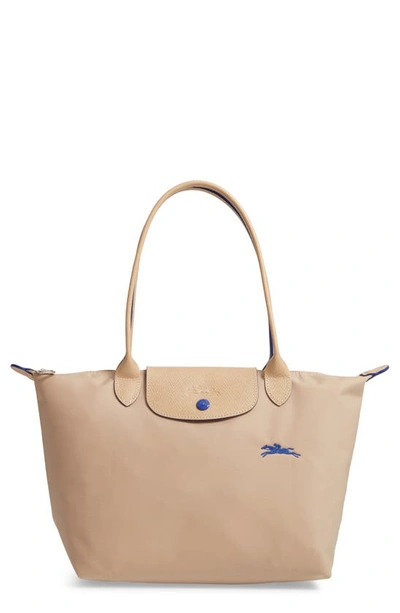 Shop Longchamp Le Pliage Club Small Shoulder Tote In Z/dnu Khaki