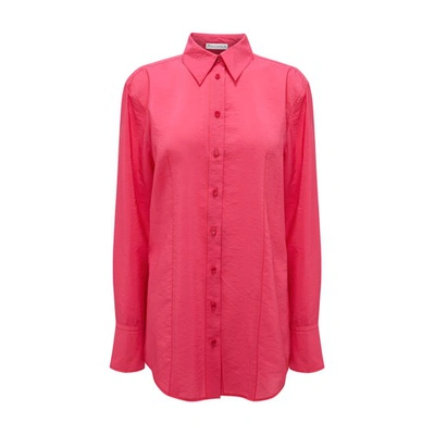 Shop Jw Anderson Relaxed Fit Shirt In Fuchsia