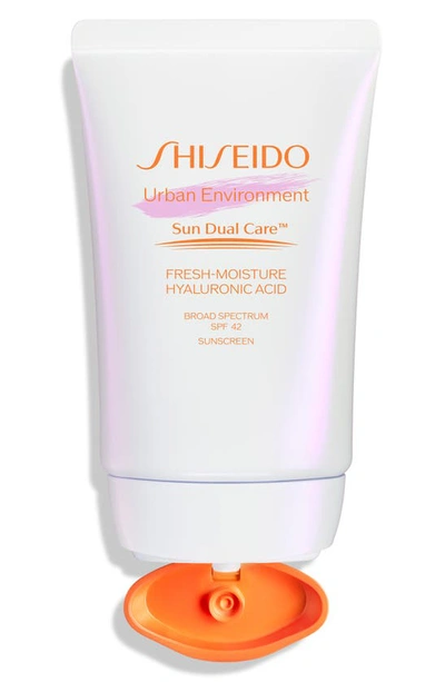 Shop Shiseido Urban Environment Sun Dual Care™ Fresh-moisture Broad Spectrum Sunscreen Spf 42