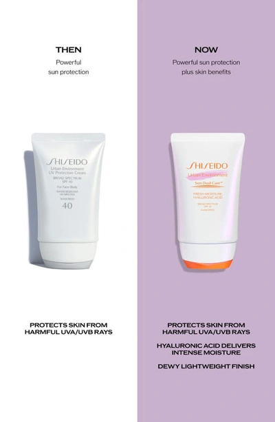 Shop Shiseido Urban Environment Sun Dual Care™ Fresh-moisture Broad Spectrum Sunscreen Spf 42