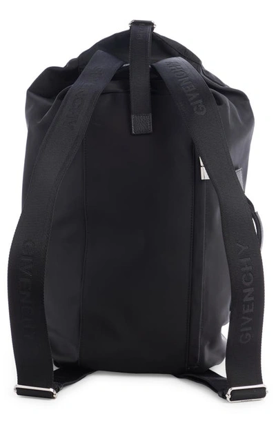 Shop Givenchy G-zip Duffle Backpack In 001-black