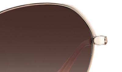 Shop Kate Spade Octavia 59mm Gradient Round Sunglasses In Red Gold / Brown Gradient