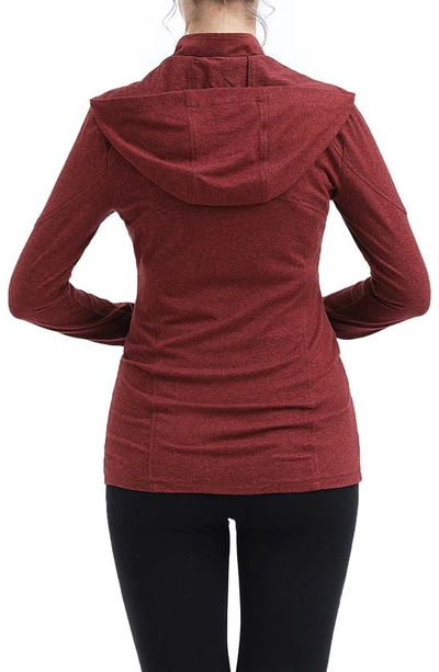 Kimi And Kai Jojo Performance Maternity Jacket In Maple Red