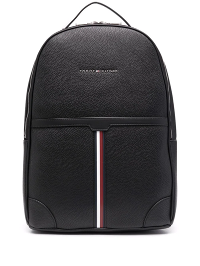 Tommy Hilfiger Downtown Flag Backpack In Black | ModeSens