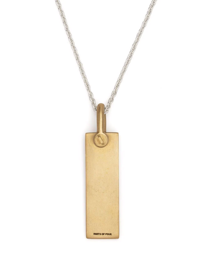 Shop Parts Of Four Plate Pendant Necklace In Gold