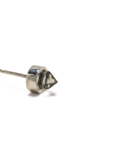 Parts Of Four Herkimer Spike Earring In Silber