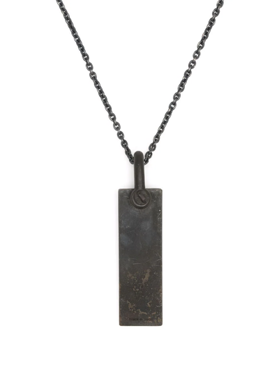 Shop Parts Of Four Plate Pendant Necklace In Grey