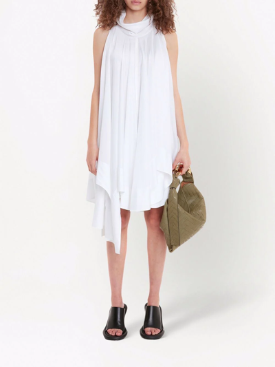 Shop Jw Anderson Asymmetric Hem Dress In White