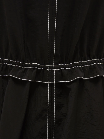 Shop Jw Anderson Asymmetric Halterneck Midi Dress In Black
