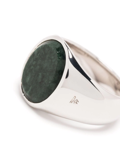 Tom Wood Sterling Silver Athena Cushion Onyx Ring In Silber