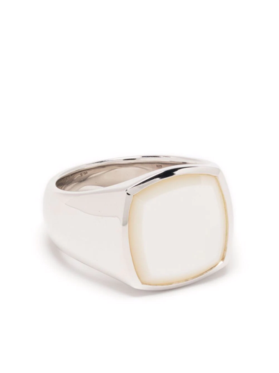 Shop Tom Wood Square Cushion Ring In Silber