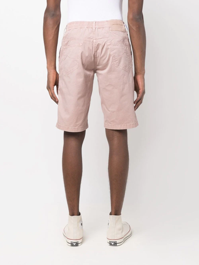Shop Jacob Cohen Straight-leg Bermuda Shorts In Pink