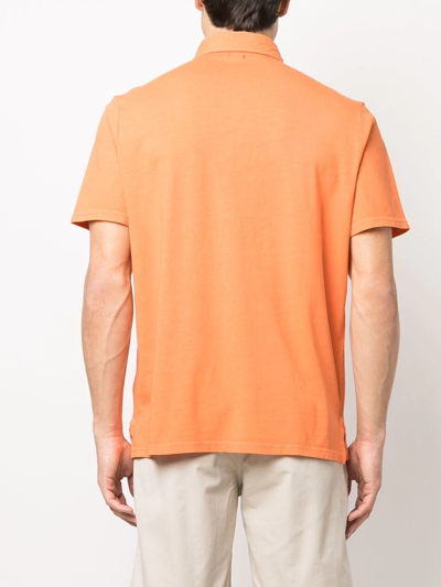 Shop Polo Ralph Lauren Polo Pony Short-sleeved Polo Shirt In Orange
