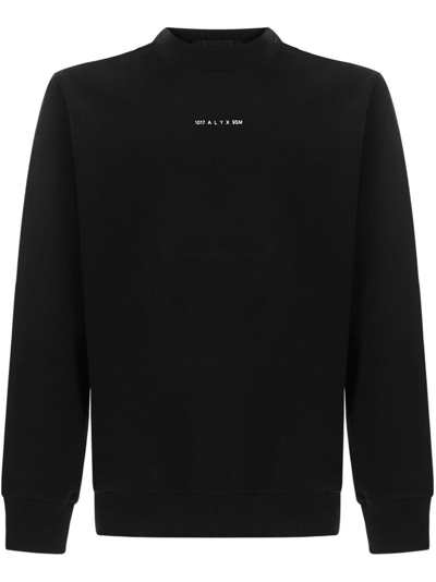 Shop Alyx 1017  9sm Logo Printed Sweatshirt In Black