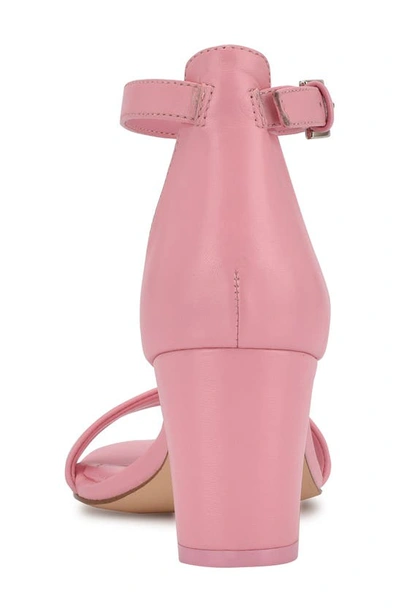 Shop Nine West Pruce Ankle Strap Sandal In Light Pink Leather
