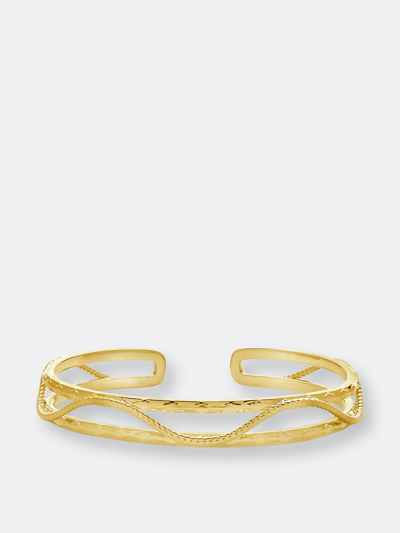 Shop Sterling Forever Fallon Cuff Bracelet In Gold