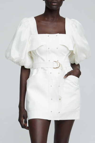 Shop Acler Lovell Dress In White