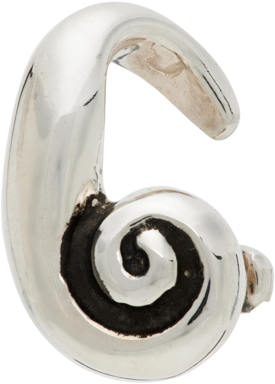 Shop Sophie Buhai Silver Nautilus Ear Cuff In Sterling Silver