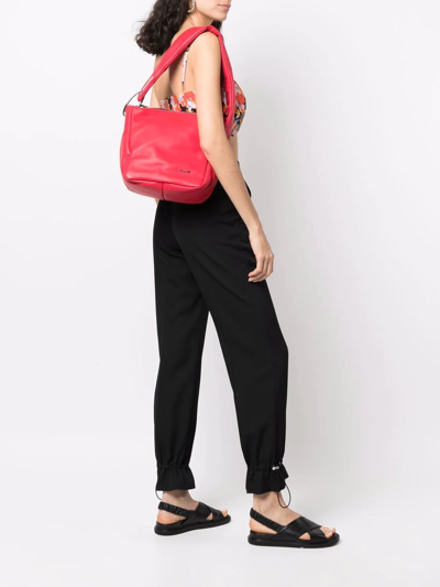Shop Vic Matie Medium Leather Tote Bag In Red