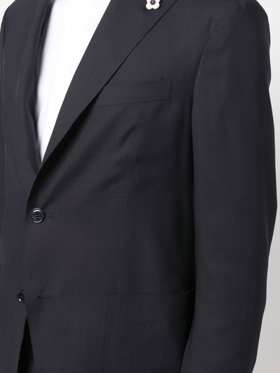 Shop Lardini Single-breasted Two-piece Suit In Blau