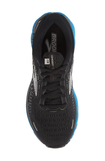 Shop Brooks Ghost 13 Running Shoe In Black/ Grey/ Blue