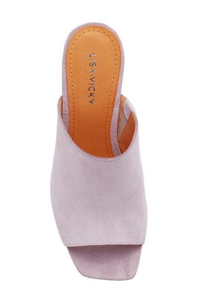 Shop Lisa Vicky Incred Slide Sandal In Lilac Suede