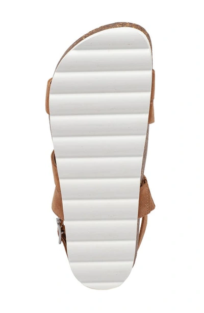 Shop Lisa Vicky Begin Asymmetrical Slingback Platform Sandal In Cognac Suede