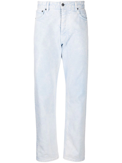 Shop Ami Alexandre Mattiussi Mid-rise Straight-leg Jeans In Blue