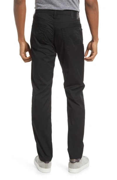 Shop Ag Tellis Slim Fit Cool Comfort Performance Twill Pants In Pure Black